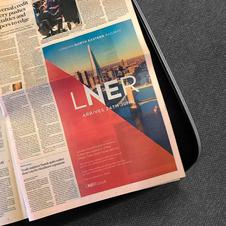倫敦東北鐵路公司商業形象設計，品牌重塑升級改造