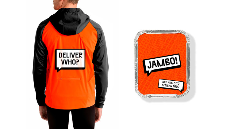 倫敦Jambo餐飲外賣初創(chuàng)企業(yè)“對話式”品牌形象塑造，logo設(shè)計(jì)