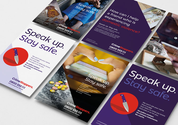 阻止犯罪慈善機(jī)構(gòu)視覺形象設(shè)計(jì),暢所欲言,保證安全