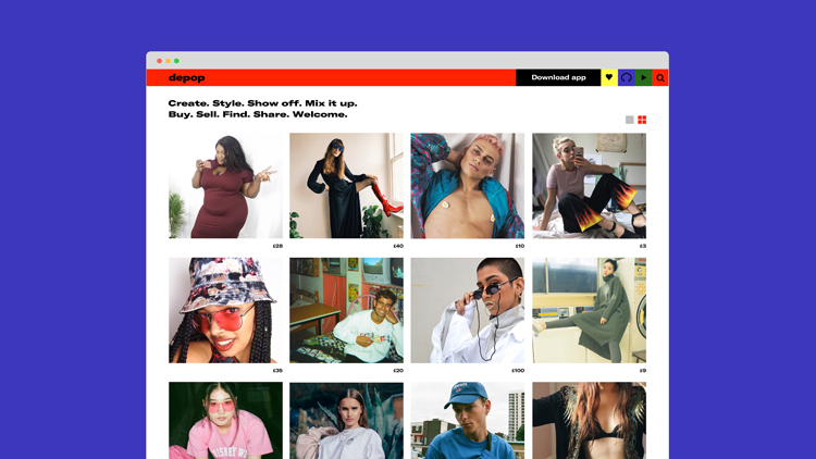 Depop品牌形象塑造設計展示如何提升品牌形象