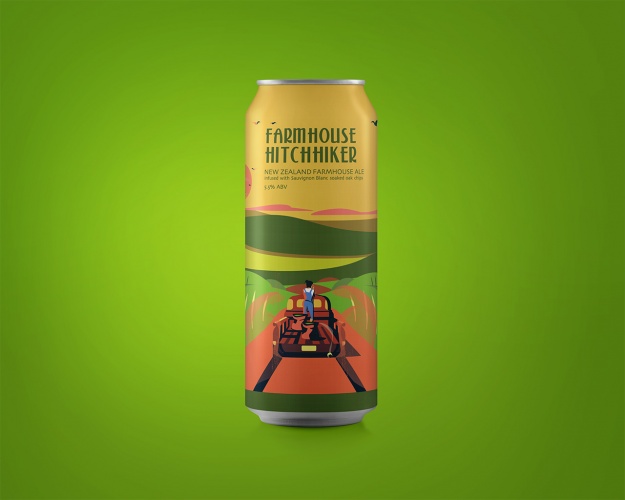 Beatzniks系列啤酒易拉罐插圖包裝設計