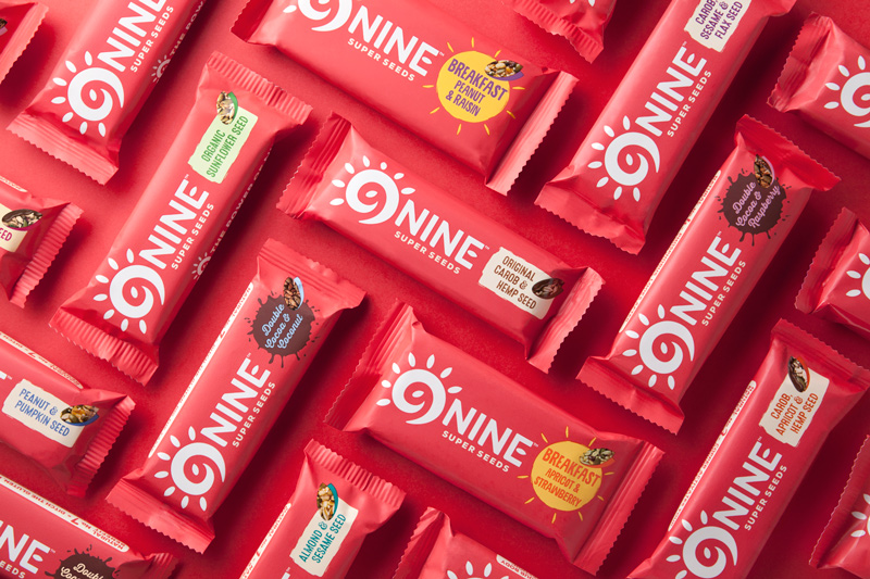 9Nine零食品牌logo設計，食品包裝設計