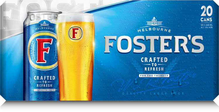 拉格啤酒福斯特Foster品牌新視覺識(shí)別包裝設(shè)計(jì)