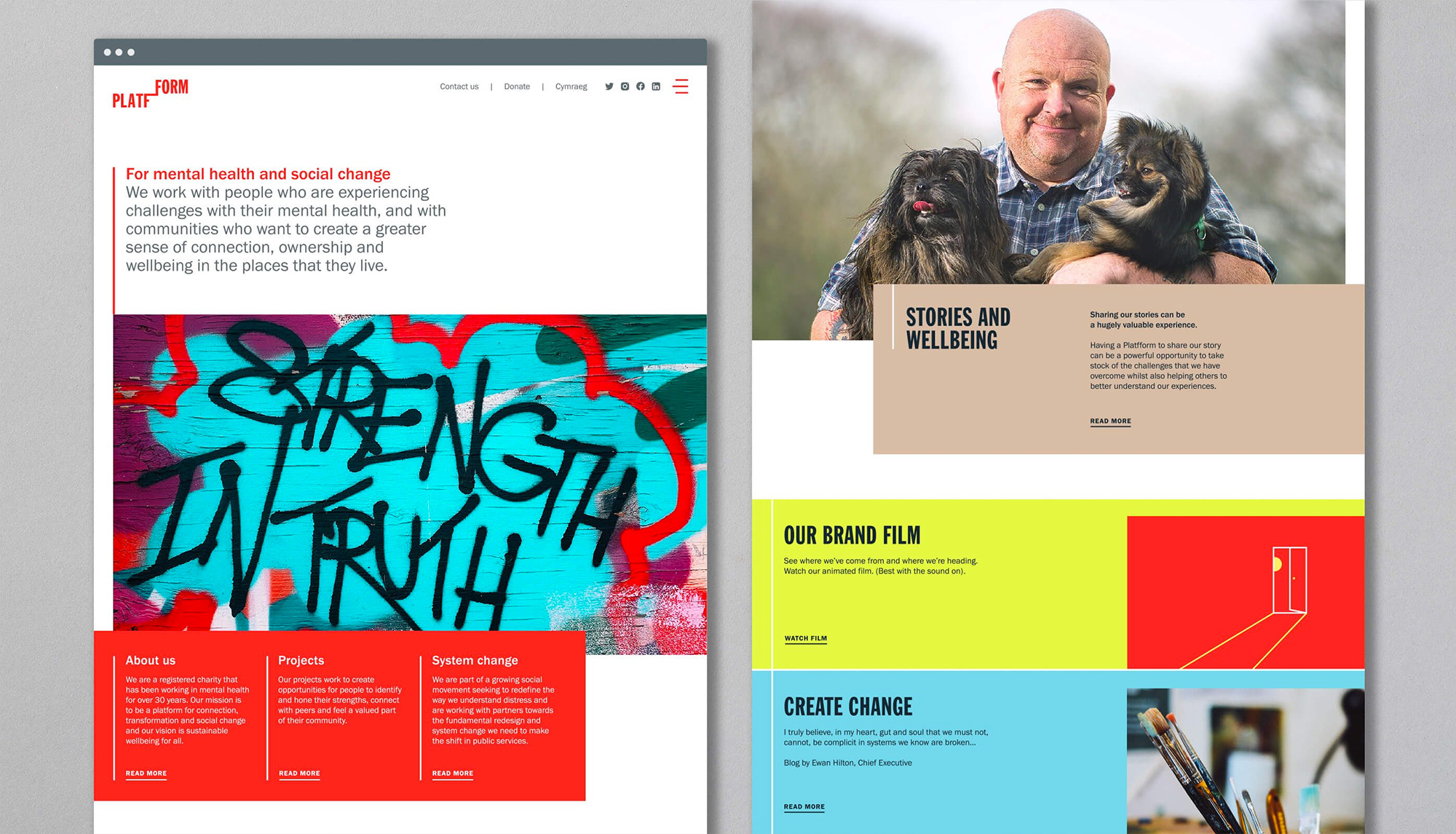 Platfform 精神健康慈善機構視覺識別設計