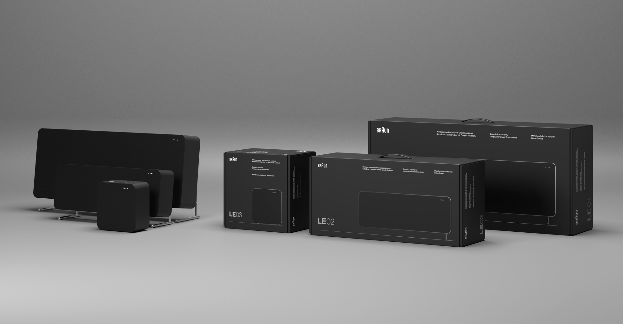 Braun音響音箱企業logo設計,包裝設計